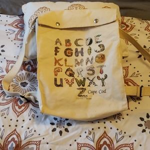 Super cute beachy canvas bag
